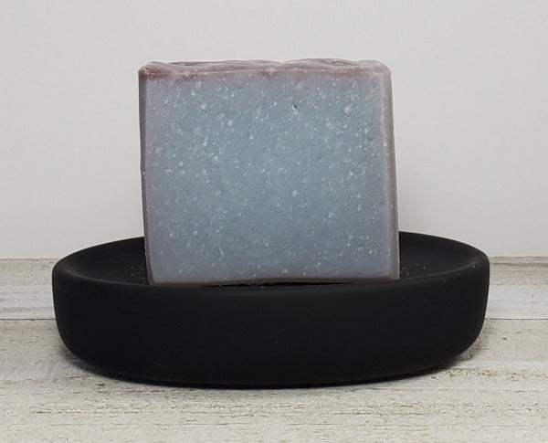 silver gray handmade soap