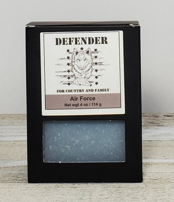 boxed airforce silver gray soap