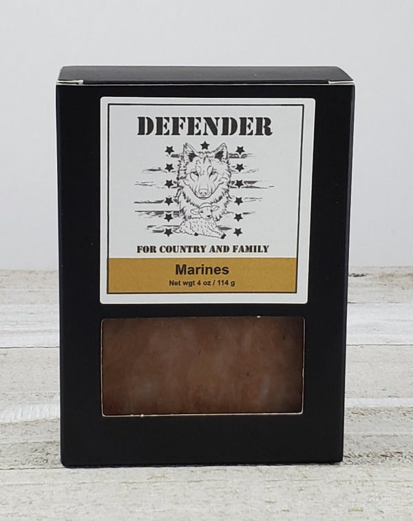 Boxed gold brown handmade soap