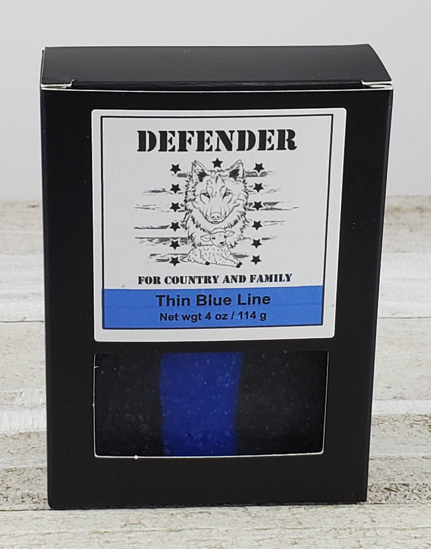 Thin Blue Line Handmade Soap Box