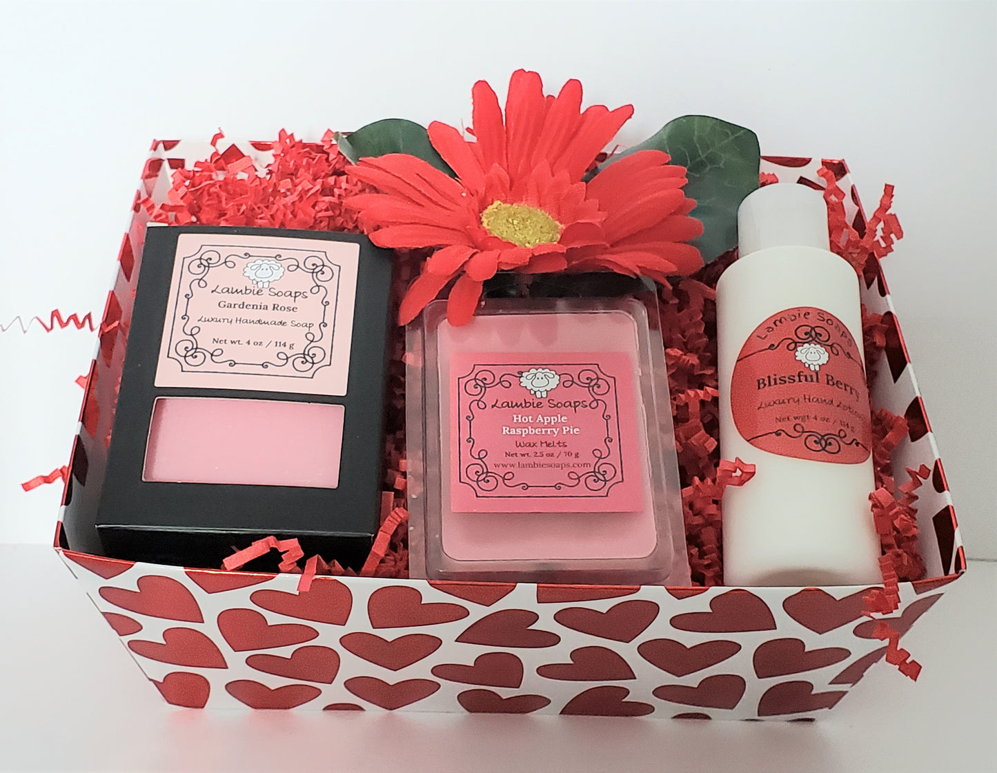 "HEARTS FOR HER" GIFT BASKET
