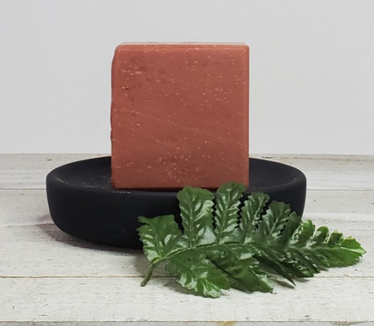 Burgundy handmade soap